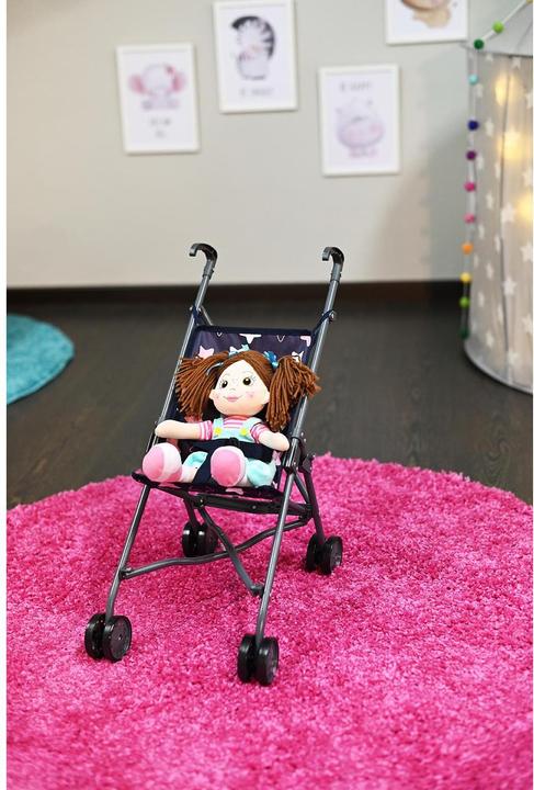 Image du produit Knorrtoys Puppenbuggy Sim - "star blue pink"