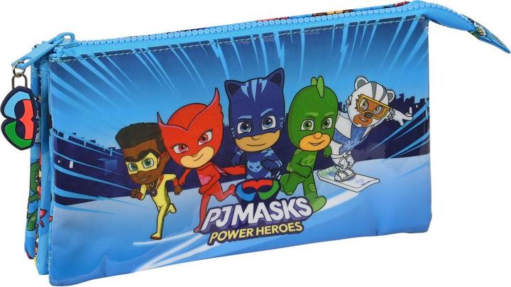 Produktbild PJ Masks Dreifaches Mehrzweck-Etui Blau 22 x 12 x 3 cm