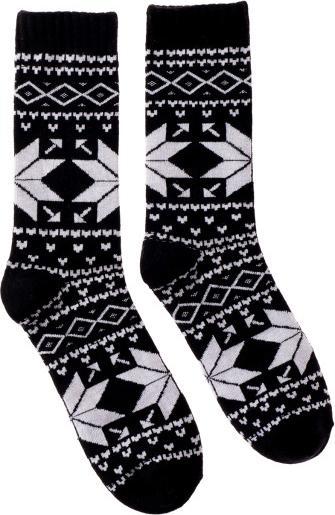 Produktbild Snazzy Santa Weihnachtssocken Schneeflocke mit Wolle schwarz 41-47 von (41 - 47)