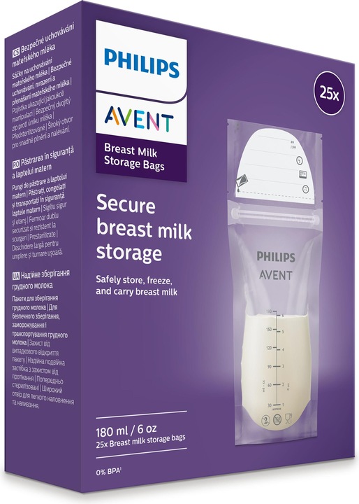 Actual product image Philips Avent Pre-sterilized breast milk bags for storage