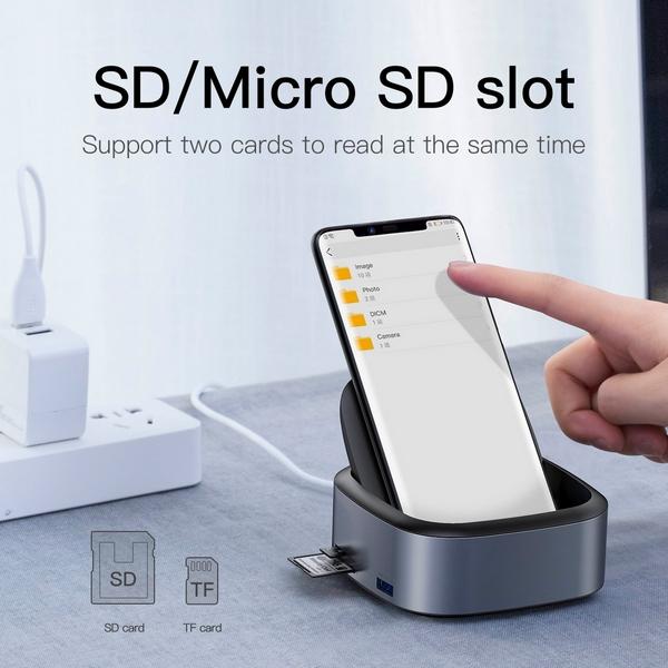 Actual product image Baseus USB Type C Docking & 8-in-1 Hub