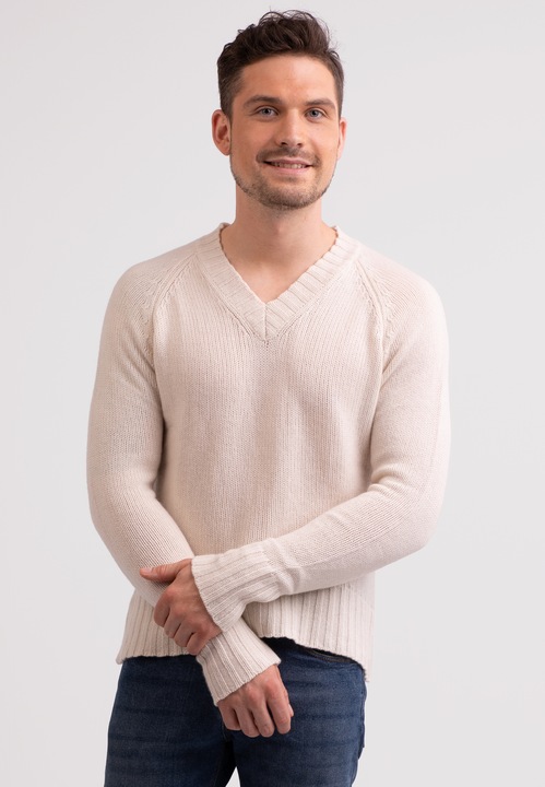 Immagine prodotto Cash-Mere Recycelter Kaschmir V-Ausschnitt Pullover (S)