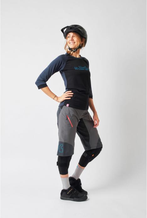 Produktbild dirtlej Trailscout Shorts Half & Half Ladies, grau/peach, XS (XS)