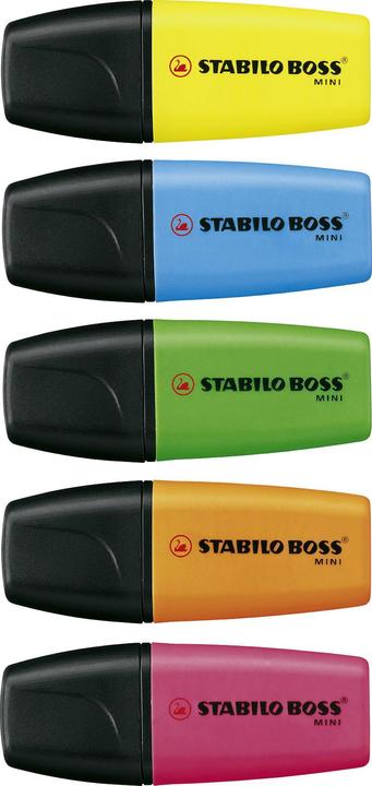 Produktbild STABILO Boss Mini (Farbig sortiert, 5 mm, 50 x)