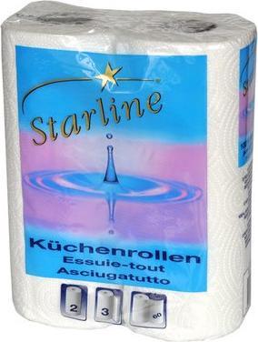 Produktbild Starline Haushaltsrolle weiss 3-lagig (2x)