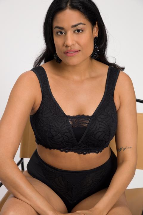 Produktbild Ulla Popken Bralette, Spitze, ohne Bügel, Cup B - F (95 D)