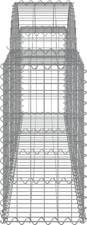 Immagine prodotto vidaXL Gabionen mit Hochbogen 9 Stk. 200x30x60/80 cm Verzinktes Eisen