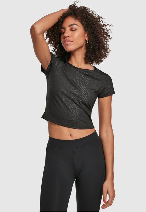 Actual product image Urban Classics Ladies Stretch Pattern Cropped Tee (3XL)