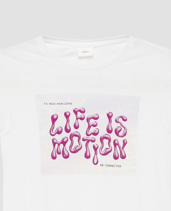 Produktbild S.Oliver T-Shirt Jersey-T-Shirt mit Silicon-Print (158, 164)