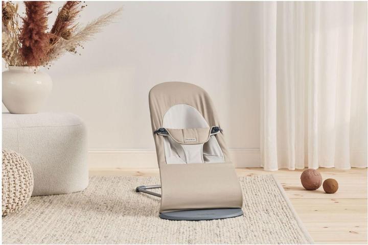 Productafbeelding BabyBjörn Zachte rocker, geweven kaki/beige
