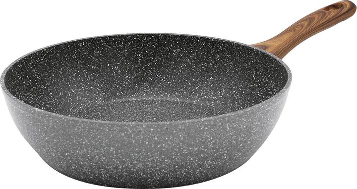 Actual product image Krüger Forged jumbo peasant pan, extra-high rim - Ø 24 x 6.5 cm (24 cm, Frying pan, Aluminium)