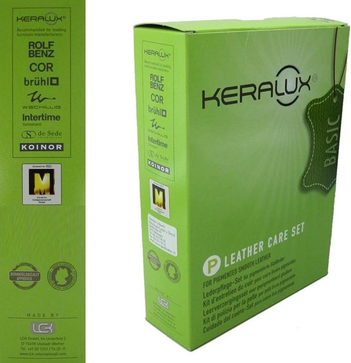 Actual product image Keralux Care set for pigmented leather