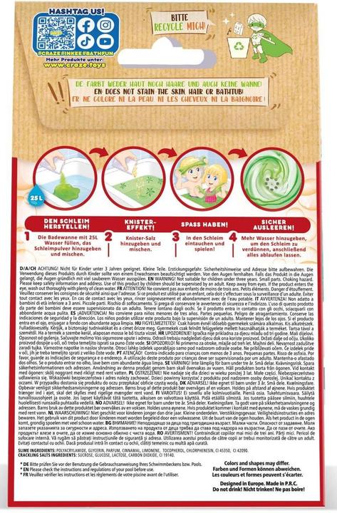 Produktbild Craze Inkee Bade-Glibber-Schleim Dinorex