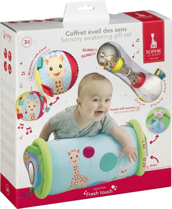 Produktbild Vulli Sophie La girafe Entdeckerspielzeug-Set mit Krabbelrolle, Maracas-Rassel, Endeckerball