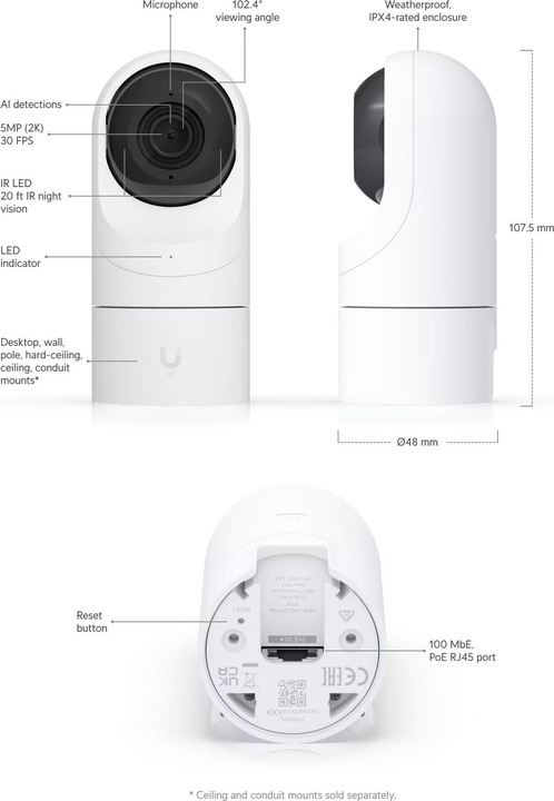 Actual product image Ubiquiti G5 Flex (2688 x 1512 Pixels)
