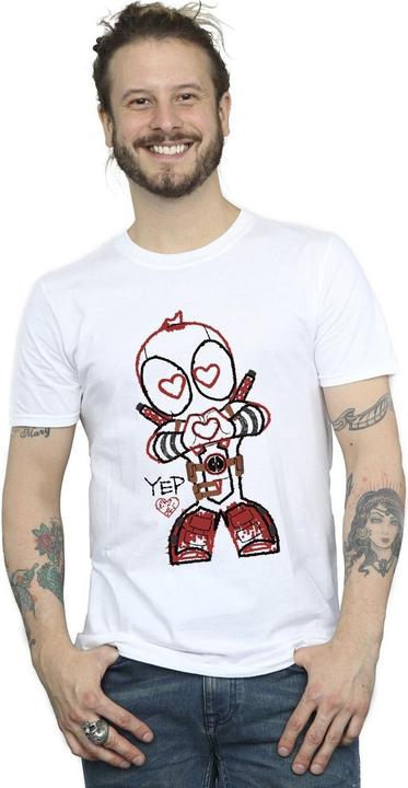 Produktbild Deadpool Love Beam Line TShirt (L)