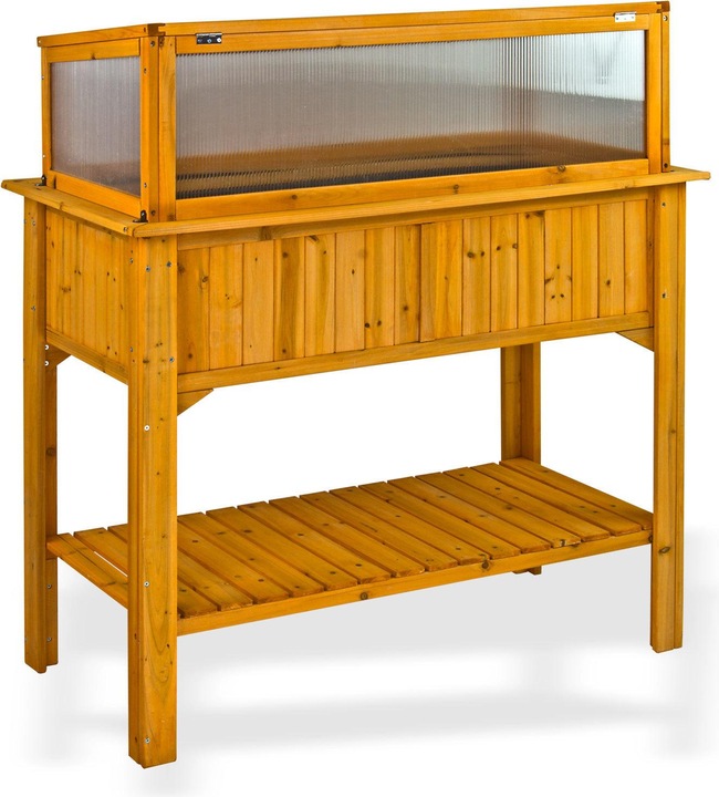 Actual product image Dema Lucca raised bed cold frame made of softwood
