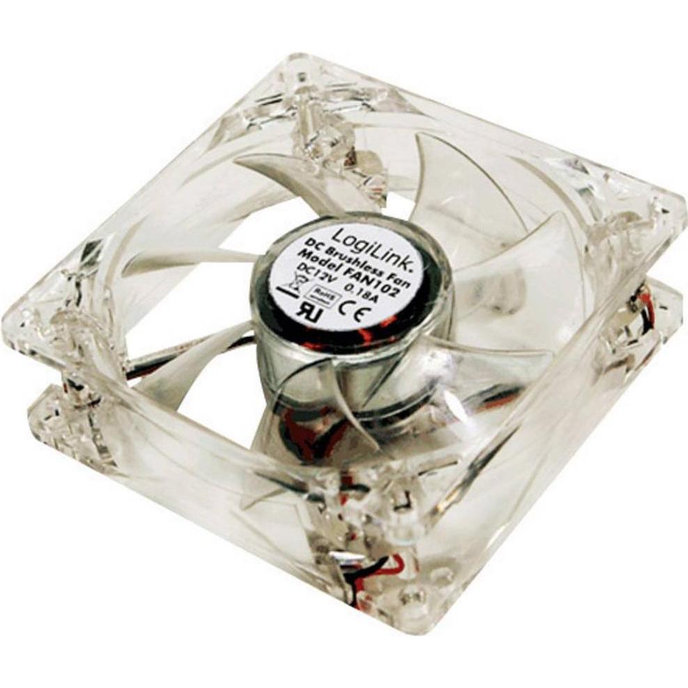 Thumbnail - LogiLink Fan102 (80 mm, 1 x), PC Lüfter, Grau