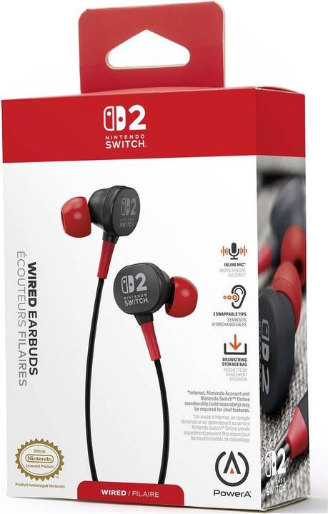 Actual product image PowerA NSW2 Headset wired Earbuds black (Cable)