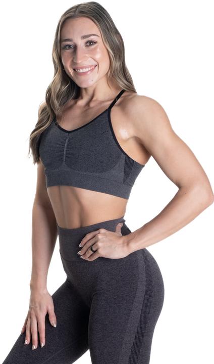 Produktbild Better Bodies Curve Scrunch Bra - Black Melange (L)