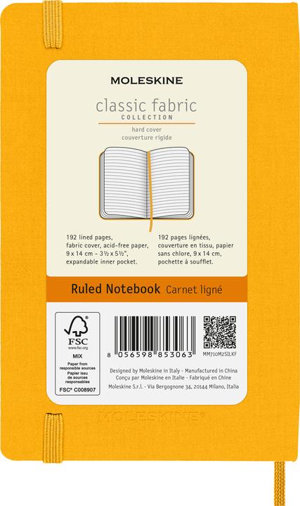 Actual product image Moleskine COLOR - notebooks (9 x 14 cm, Lined)