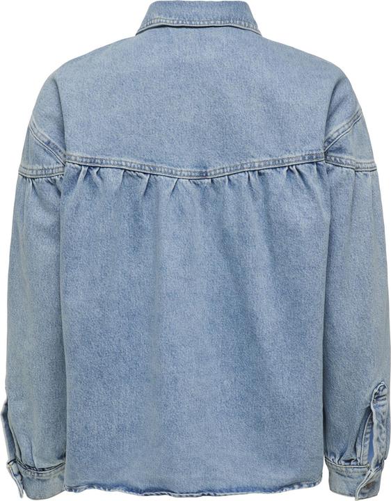 Produktbild Only Fly-Away Kragen Ärmelbündchen mit Knopf Jacke Jeansjacke (L)