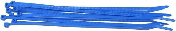 Actual product image Aquatuning Cable tie UV-active blue 3,6x200mm 10pcs. (200 mm, 10 pcs.)