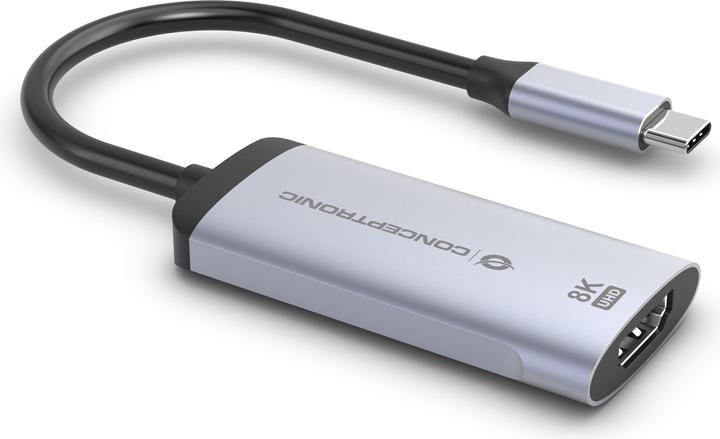 Actual product image Conceptronic Adapter USB-C -> 2.1 HDMI Adapter 8K 60Hz grey (HDMI, 3.02 cm)
