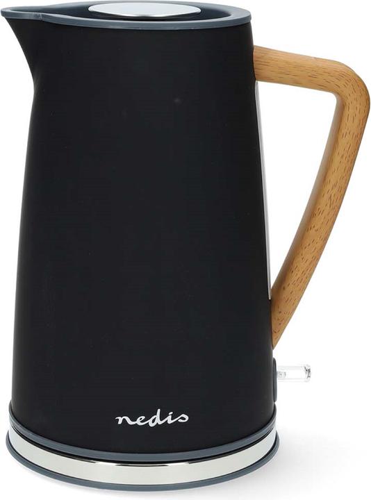 Productafbeelding Nedis Waterkoker | 1,7 l | Soft-Touch | Zwart | 360 graden draaibaar | Verborgen verwarmingselement | S (1.70 l)