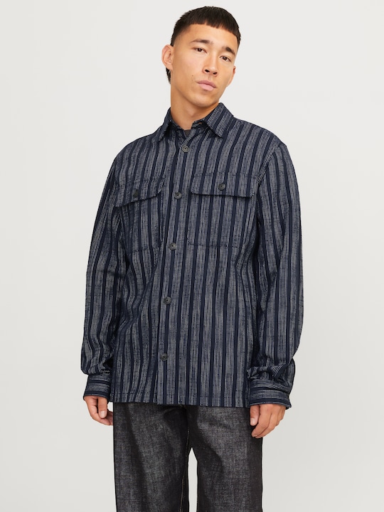 Produktbild Jack & Jones Jprccraymond Spring Stripe Overshirt Sn (L)