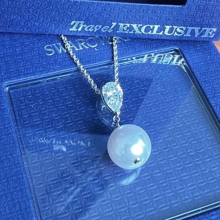 Actual product image Swarovski Treasure pearl necklace 5559409 (Rhodium plated)