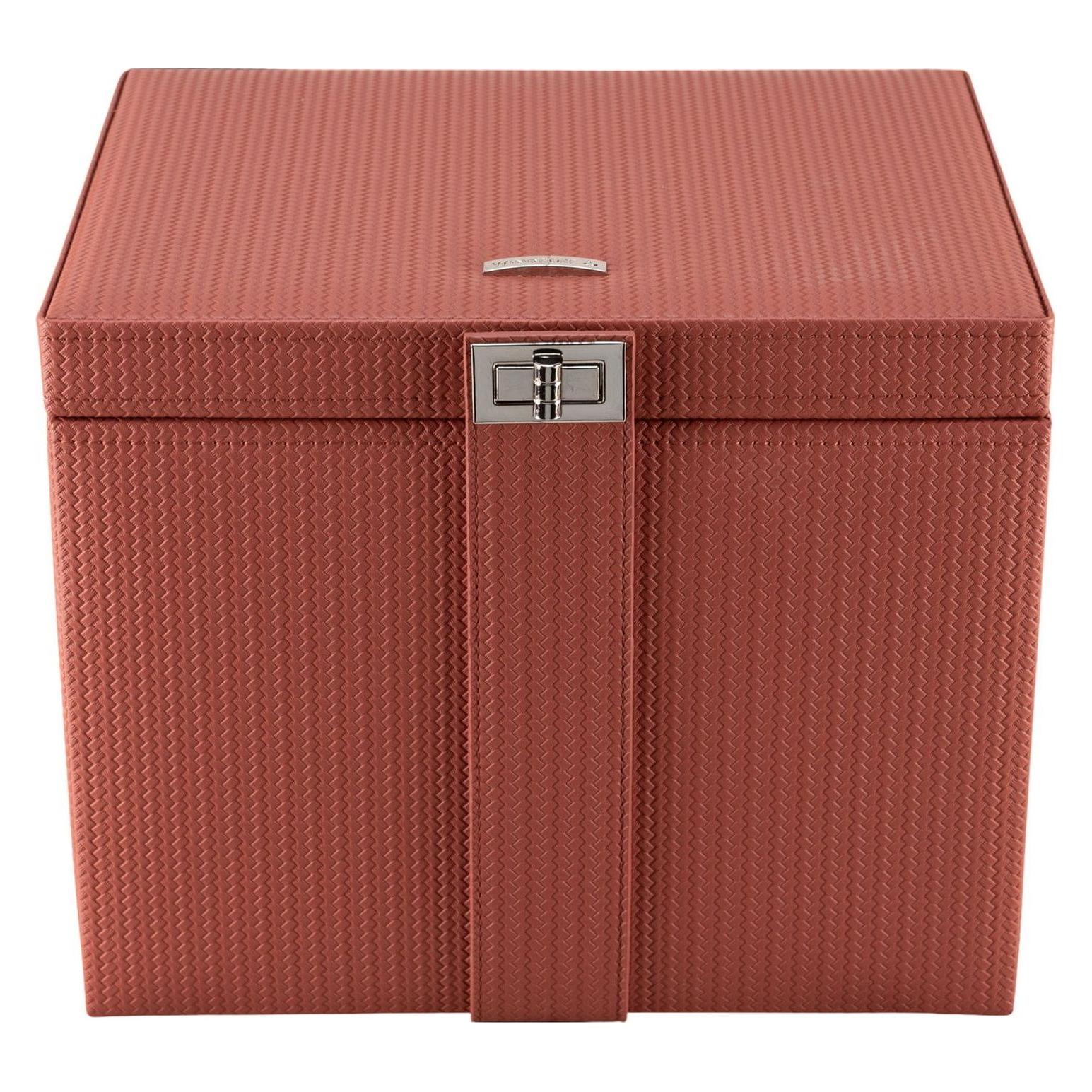 Windrose, Uhrenbox + Schmuckaufbewahrung, 803955.03 - Schmuckkoffer Xl Mit Reiseetui Corbello Terrakotta, Braun