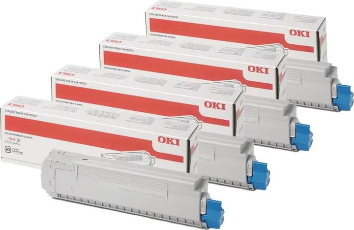 Produktbild OKI Original MC851/861 SET Set mit allen vier Farben (M, C, Y, BK)