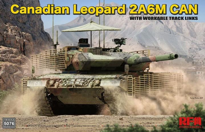 Actual product image Rye Field Model Canadian LEOPARD 2A6M CAN with workable track links