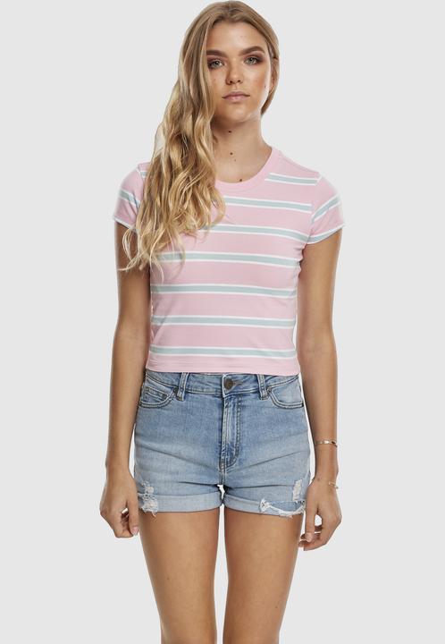 Produktbild Urban Classics Ladies Stripe Cropped Tee (M)