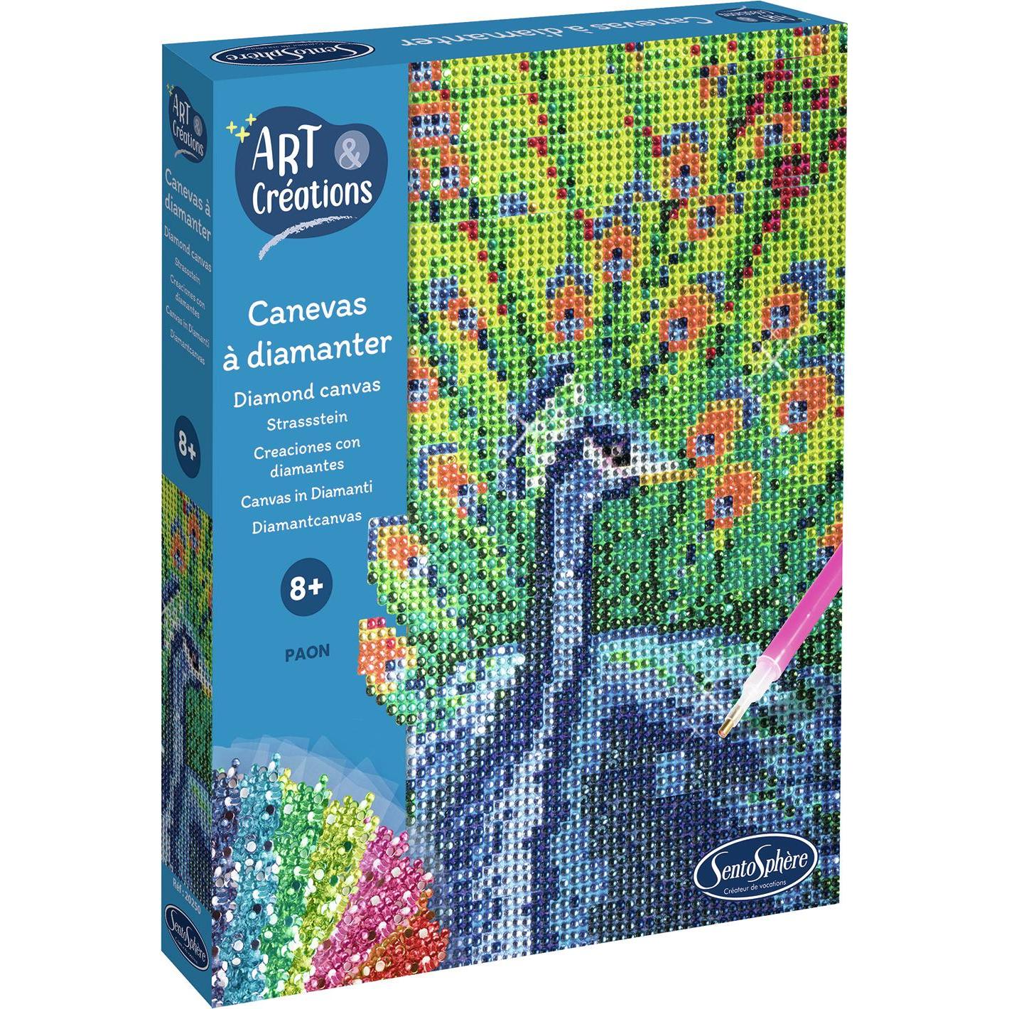 Sentosphere Strasssteinbild Pfau
