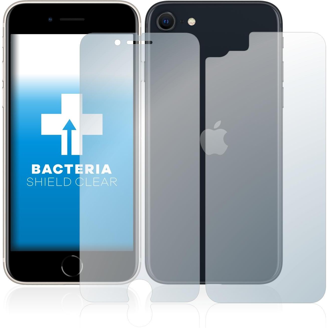 upscreen Antibakterieller Displayschutz (1 Stück, Apple iPhone SE), Smartphone Schutzfolie, Transparent