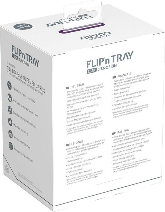 Actual product image Ultimate Guard Flip'n'Tray 133+ XenoSkin Violet