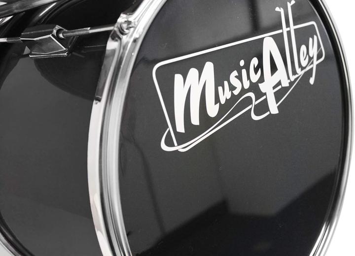 Actual product image PDT Music Alley 3 Piece Jr Drum Kit Blk (Acoustic drum)