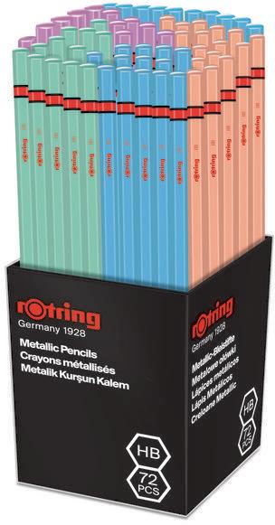 Image du produit Rotring Crayon METALLIC HB Boîte de 72 crayons (2 mm, HB, 72x)