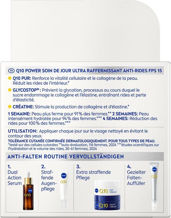 Produktbild NIVEA Q10 Power Anti-Falten Straffende Tagescreme (50 ml, Tagescreme, SPF 15)