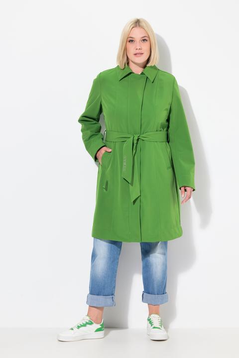 Produktbild Ulla Popken HYPRAR Softshell-Trenchcoat, wasserabweisend, Gürtel (42, 44)