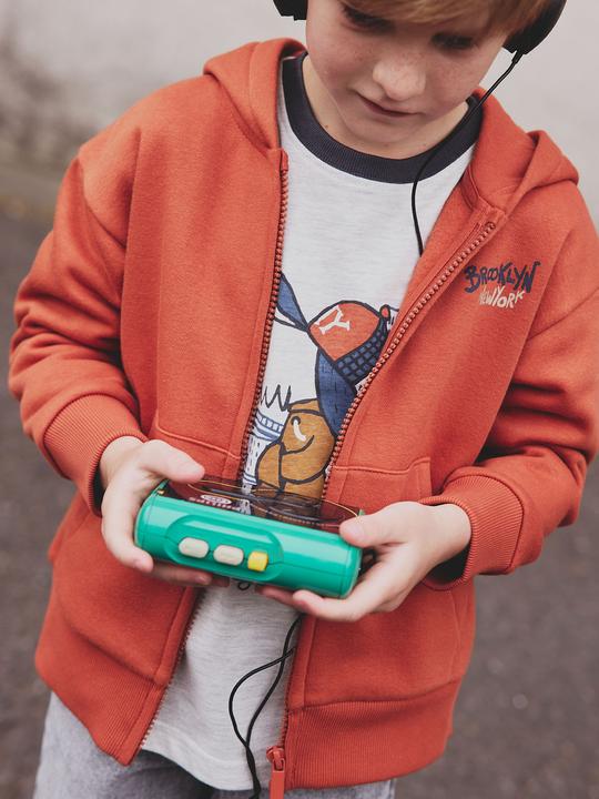 Immagine prodotto Vertbaudet Bedruckte Jungen Kapuzensweatjacke mit Recycling-Polyester (86)