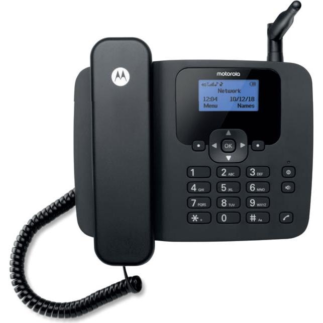Motorola FW410L - 4G (Nur mit SIM-Karte) - Akku enthalten - Anrufweiterleitungsfunktion - WLAN-Hotsp, Telefon, Schwarz