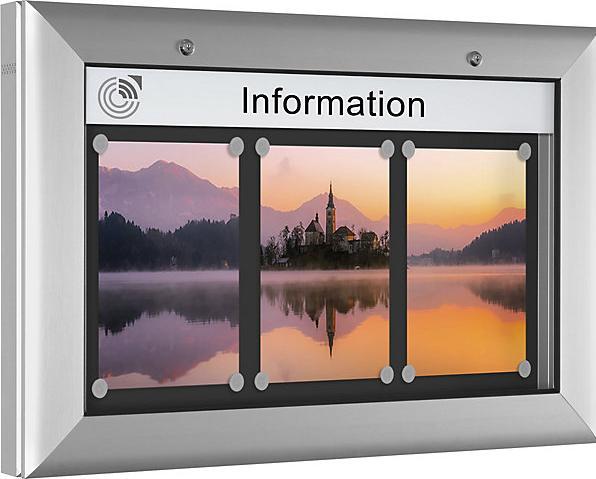 Produktbild kaiserkraft Schaukasten für Innen- und Aussenbereich (Magnettafel, 80 x 54 cm)