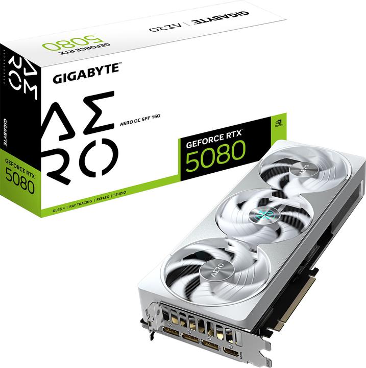 Produktbild Gigabyte GeForce RTX 5080 AERO OC SFF (16 GB)
