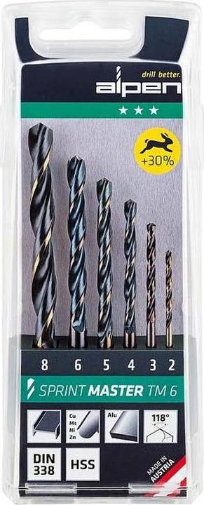 Actual product image Alpen Drill set Sprint Master (1.0-10 mm)