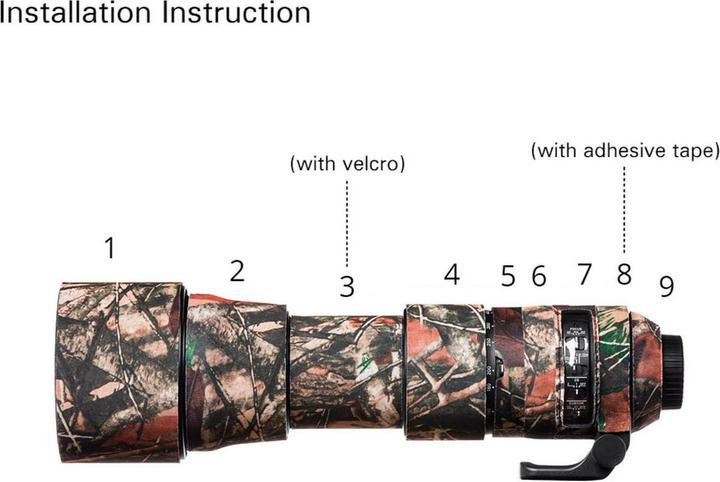 Immagine prodotto easyCover Coprire la quercia della lente Camoufl. Foresta per Sigma 150-600mm Contemporaneo (Confezione)