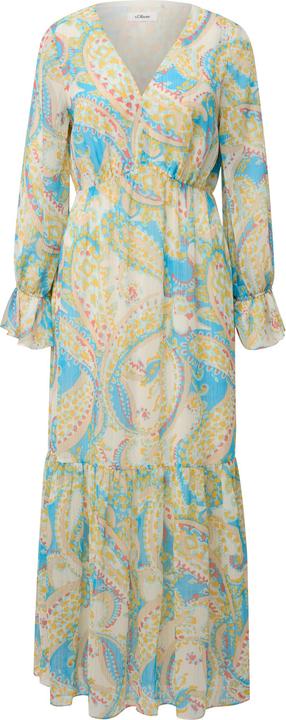 Produktbild s.Oliver Kleid Chiffonkleid mit V-Ausschnitt (36)