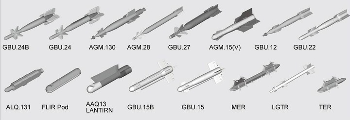 Actual product image Trumpeter US aircraft weapons - Guided Bombs